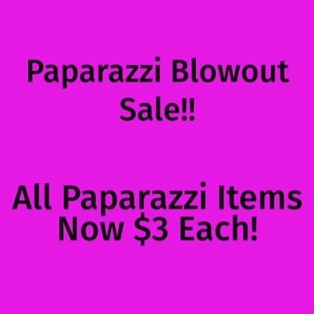 PAPARAZZI BLOWOUT SALE!!! All Items $3 each and multiples available!